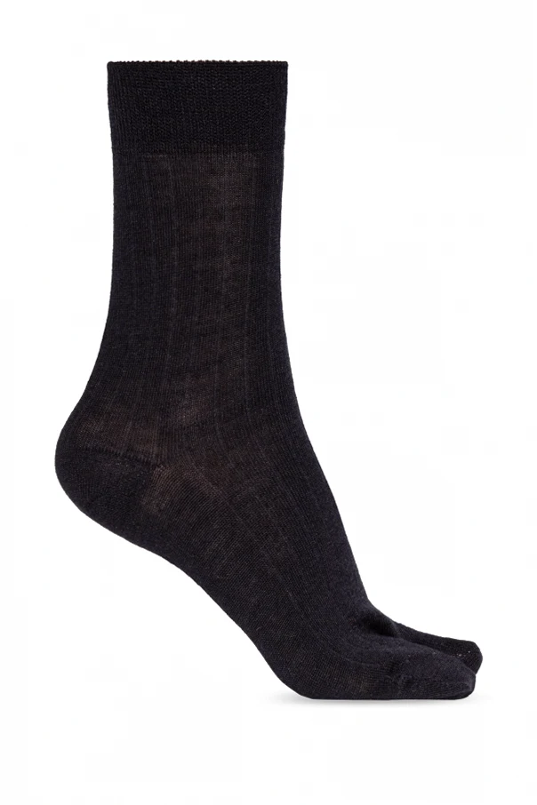 MARINEBLAU Socken mit "tabi"-Ausschnitt