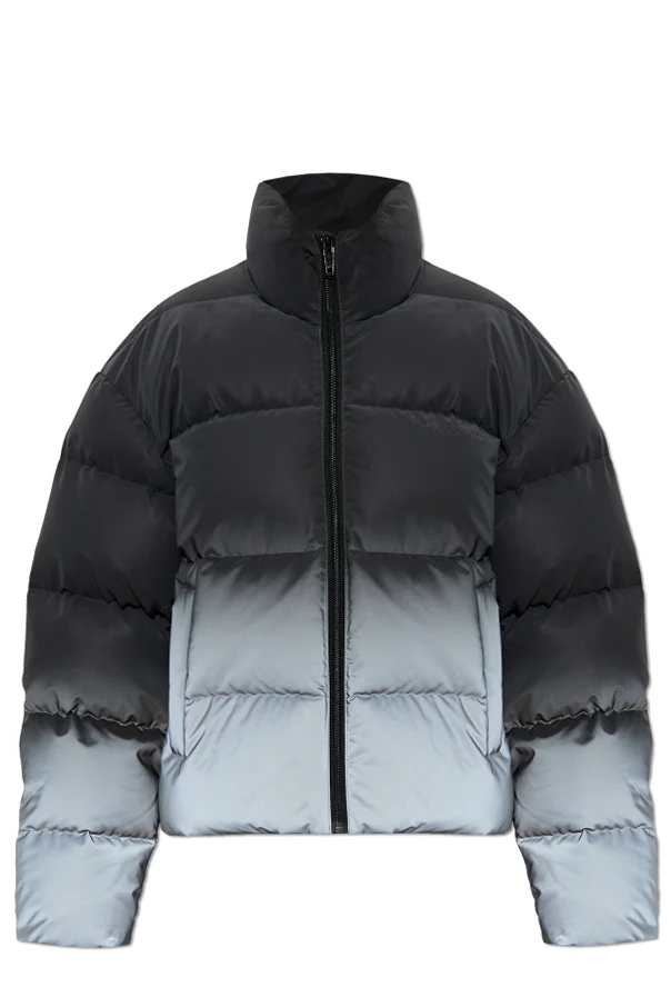 GRAU Daunenjacke mit reflektierendem Effekt