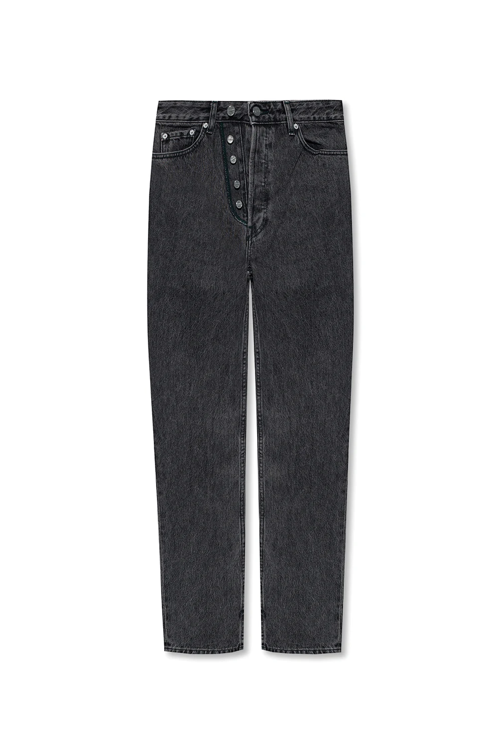 High-waisted jeans