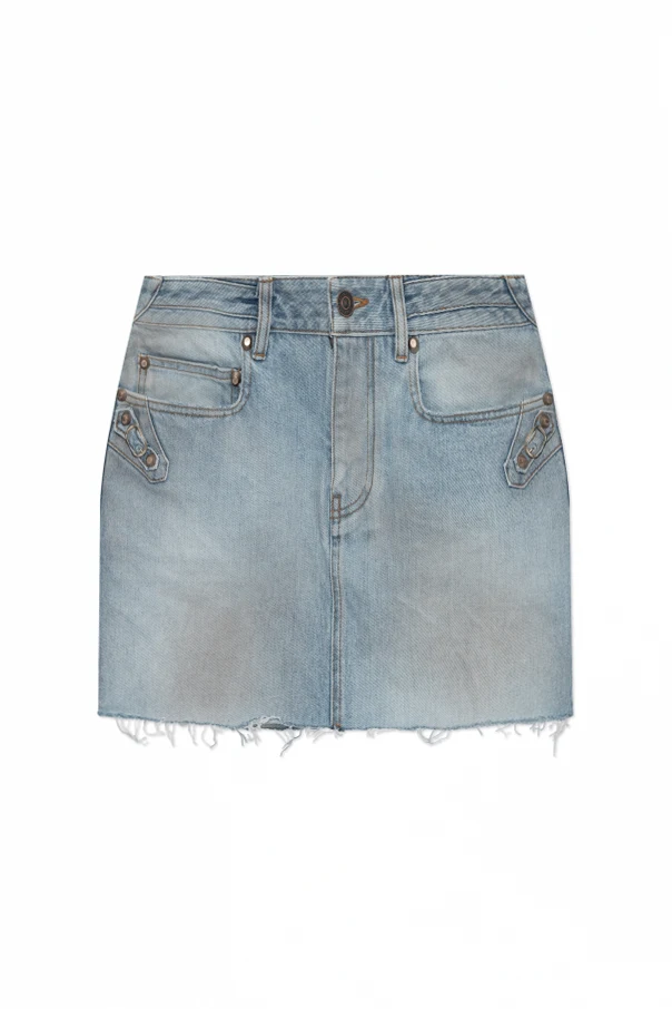 HELLBLAU Kurzer Jeansrock