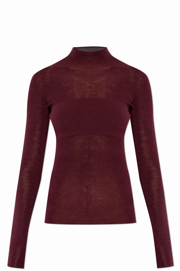 BURGUNDER Figurbetonter Turtleneck