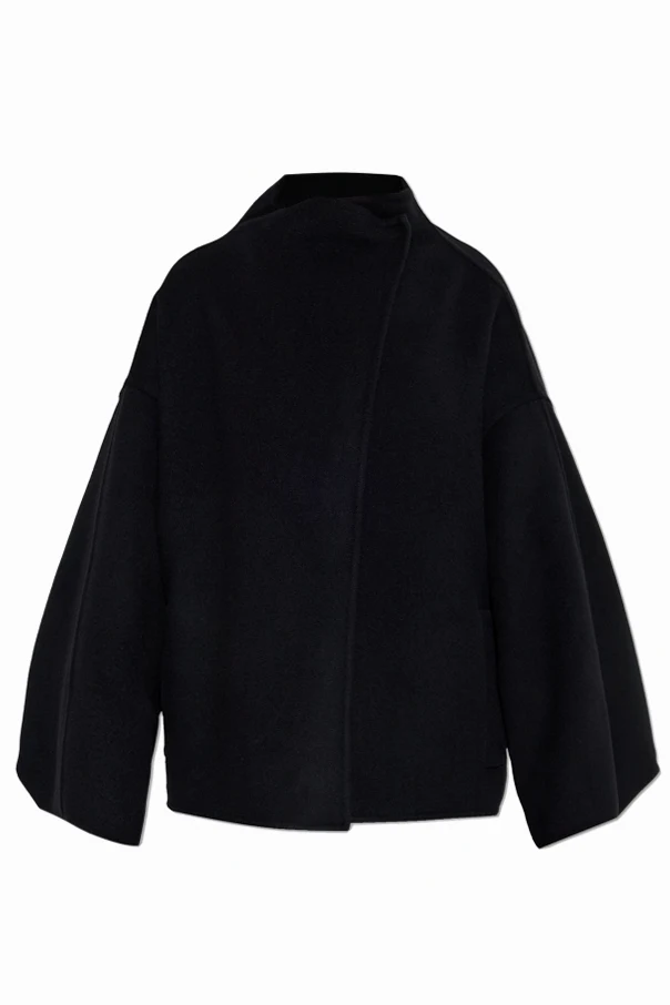 BLACK North Midi coat