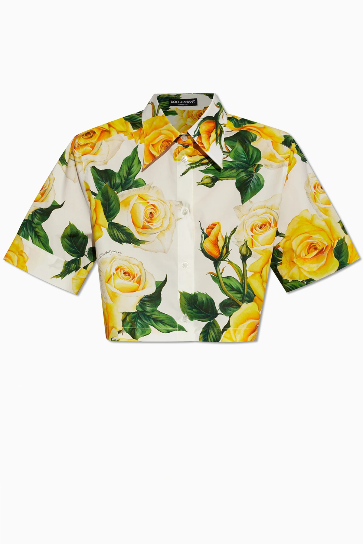 Shirt with floral motif
