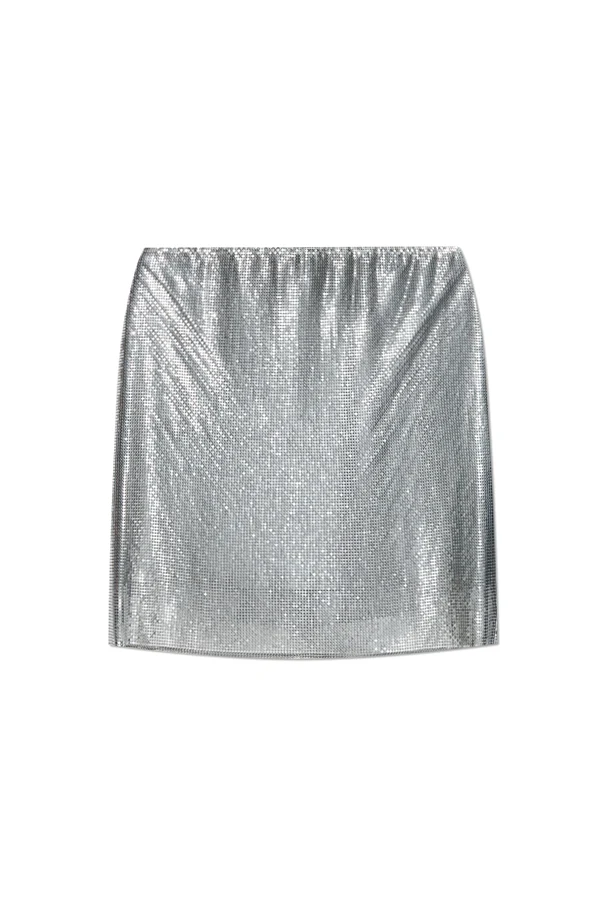 SILBER Paillettenrock