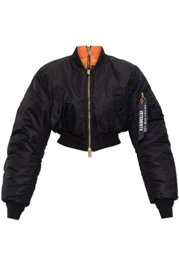 CZARNY Kurtka typu `bomber`