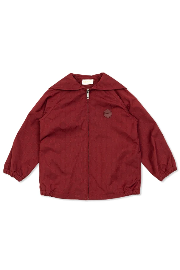 BURGUNDY Jacket with GG pattern