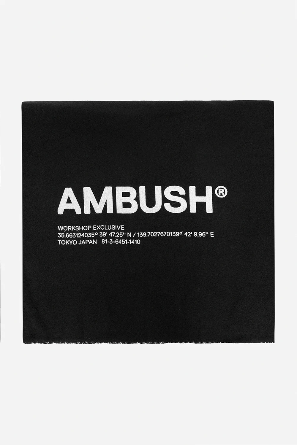 Wool scarf with logo