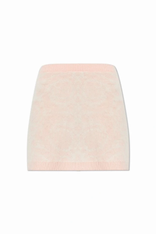ROSA Kurzer Rock mit Mohair-Finish