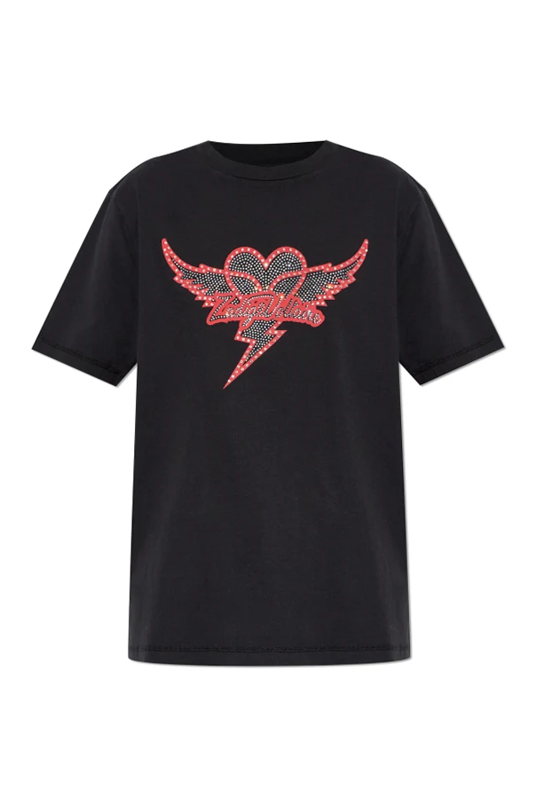 SCHWARZ T-Shirt mit Print „Edwin“