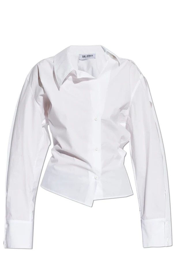 WEISS Asymmetrisches Hemd