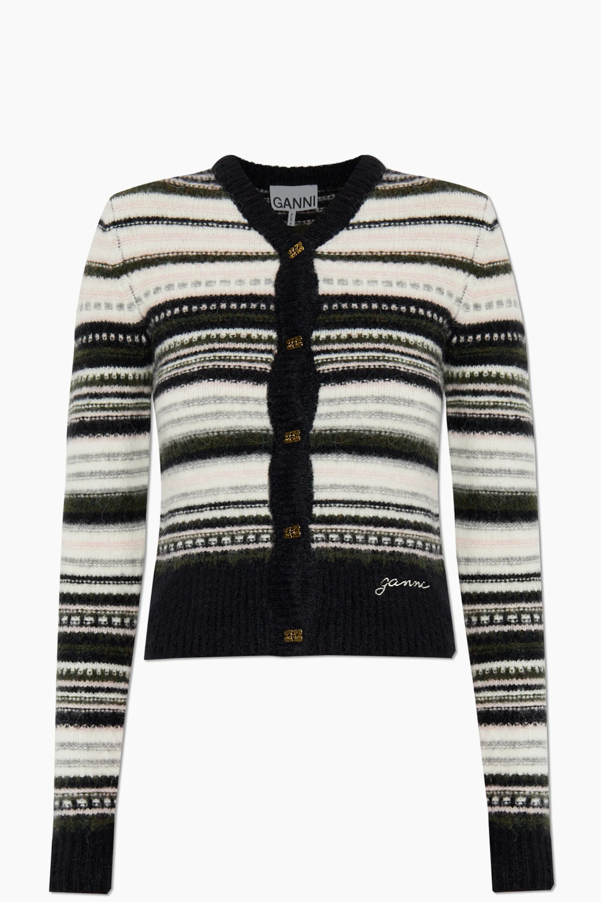 Cardigan mit Streifenmuster