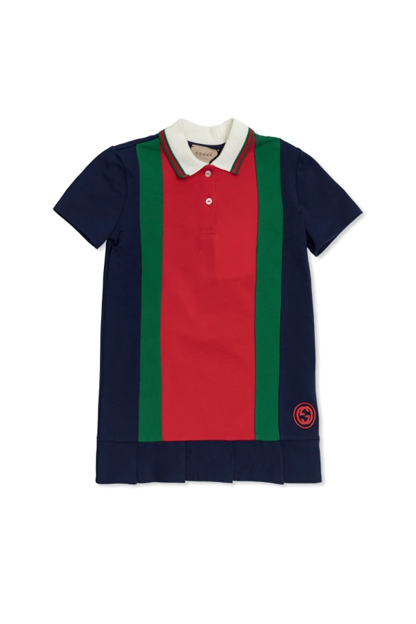MULTICOLOUR Cotton dress with embroidered logo
