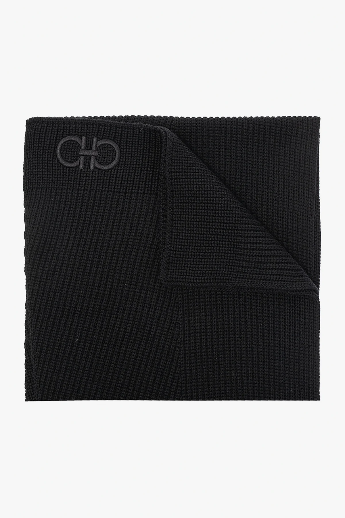 BLACK Wool scarf
