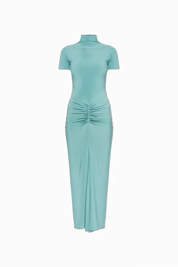 BLAU Kleid mit eingenähtem Body