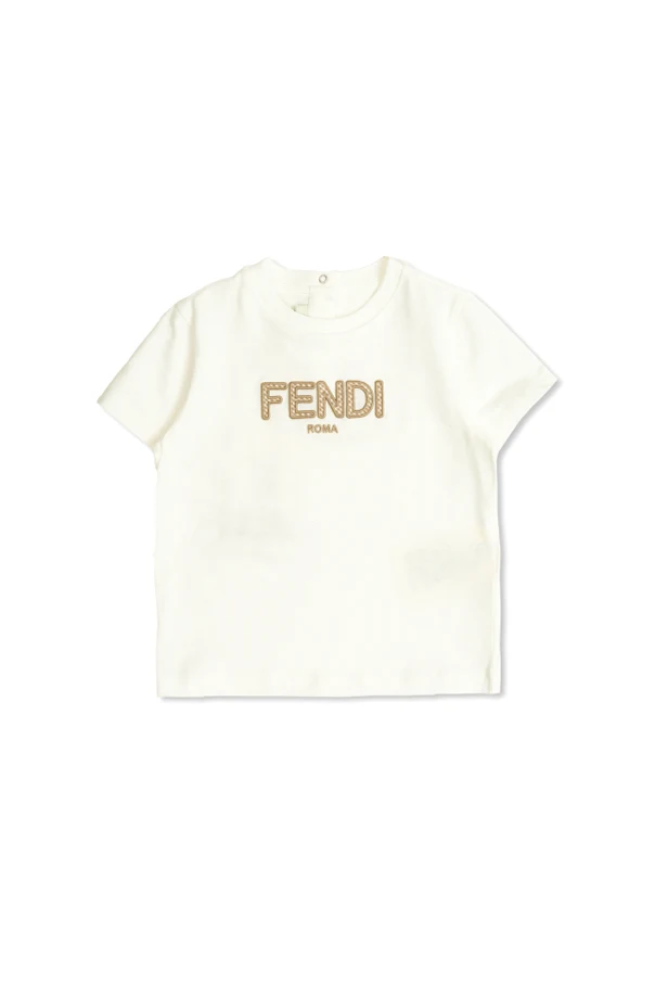 WEISS T-Shirt mit Logo