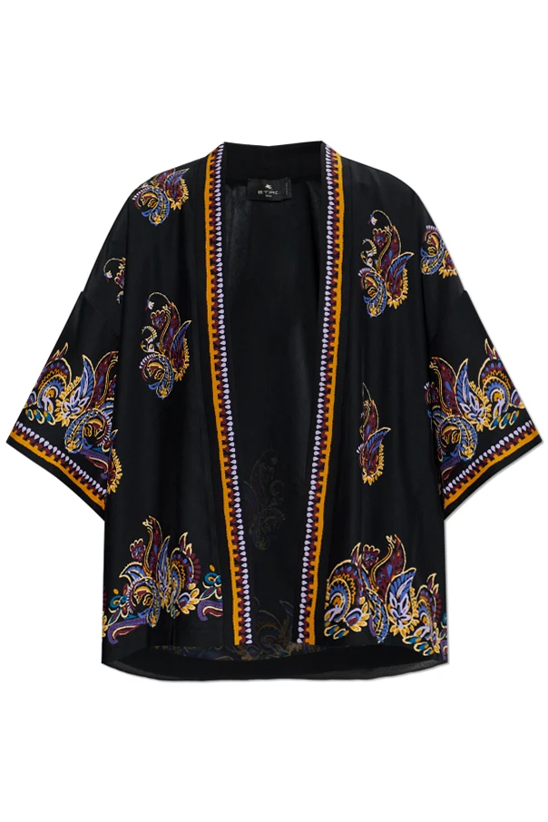 SCHWARZ Seidenkimono