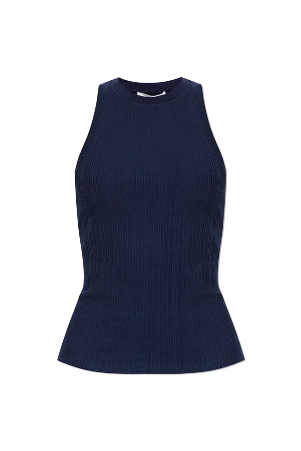 MARINEBLAU Geripptes Top