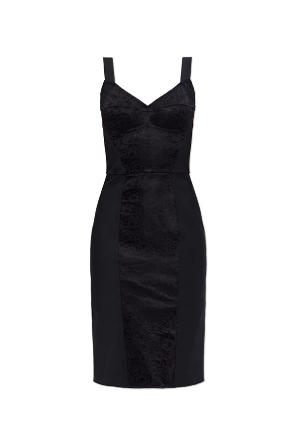 SCHWARZ Figurbetontes Trägerkleid
