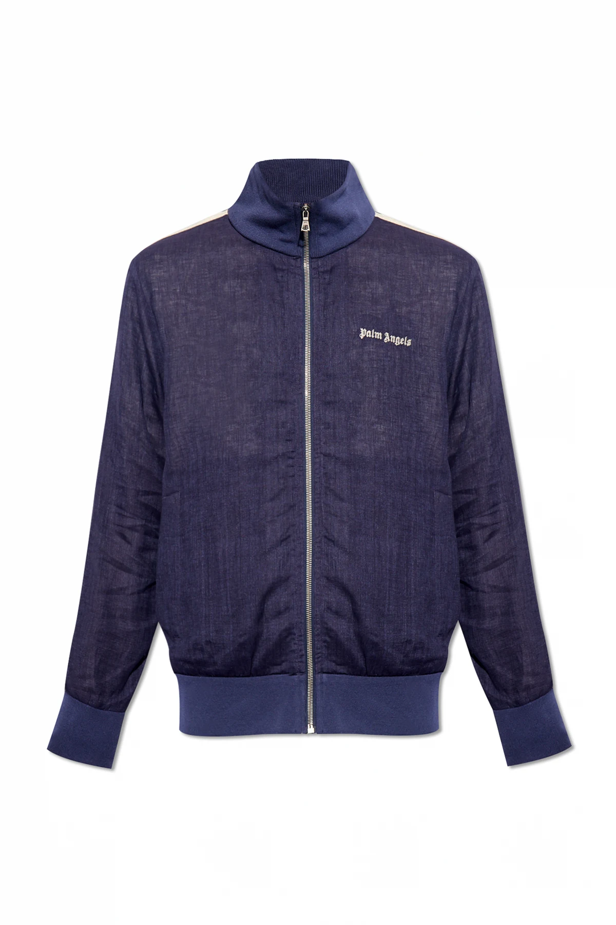 NAVY BLUE Linen jacket with logo