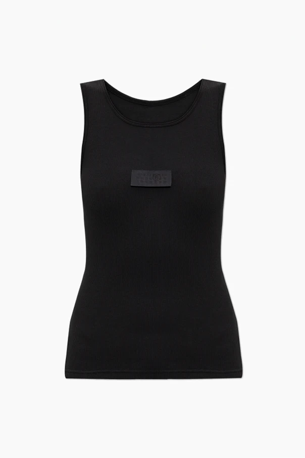 CZARNY Top z logo