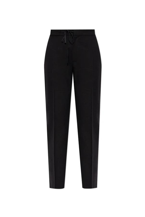 BLACK Wool trousers