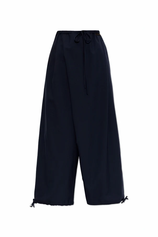 NAVY BLUE Wool pants