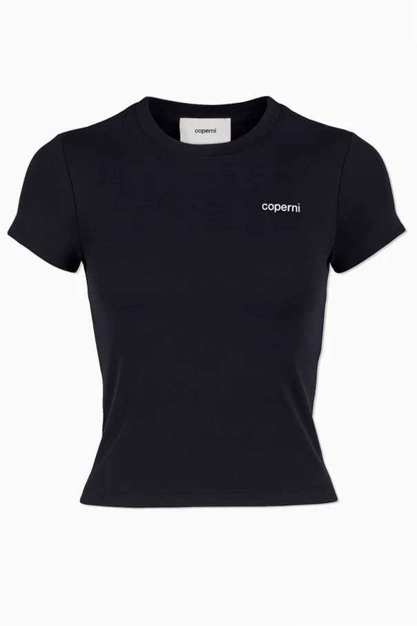 SCHWARZ T-Shirt mit Logo