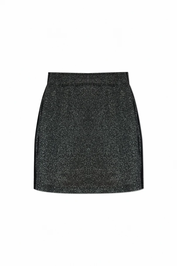 SCHWARZ Rock mit Lurex-Faden