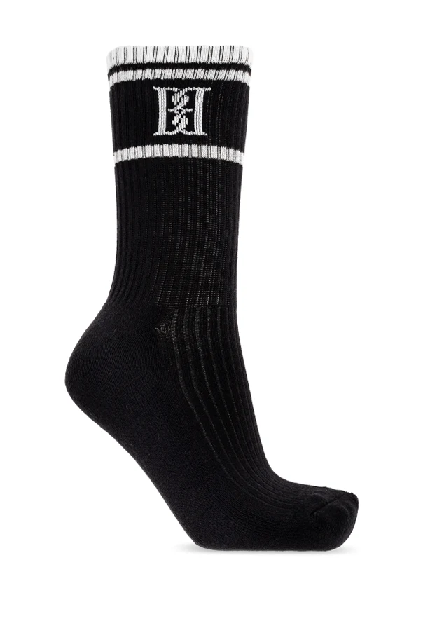 SCHWARZ Socken mit Logo