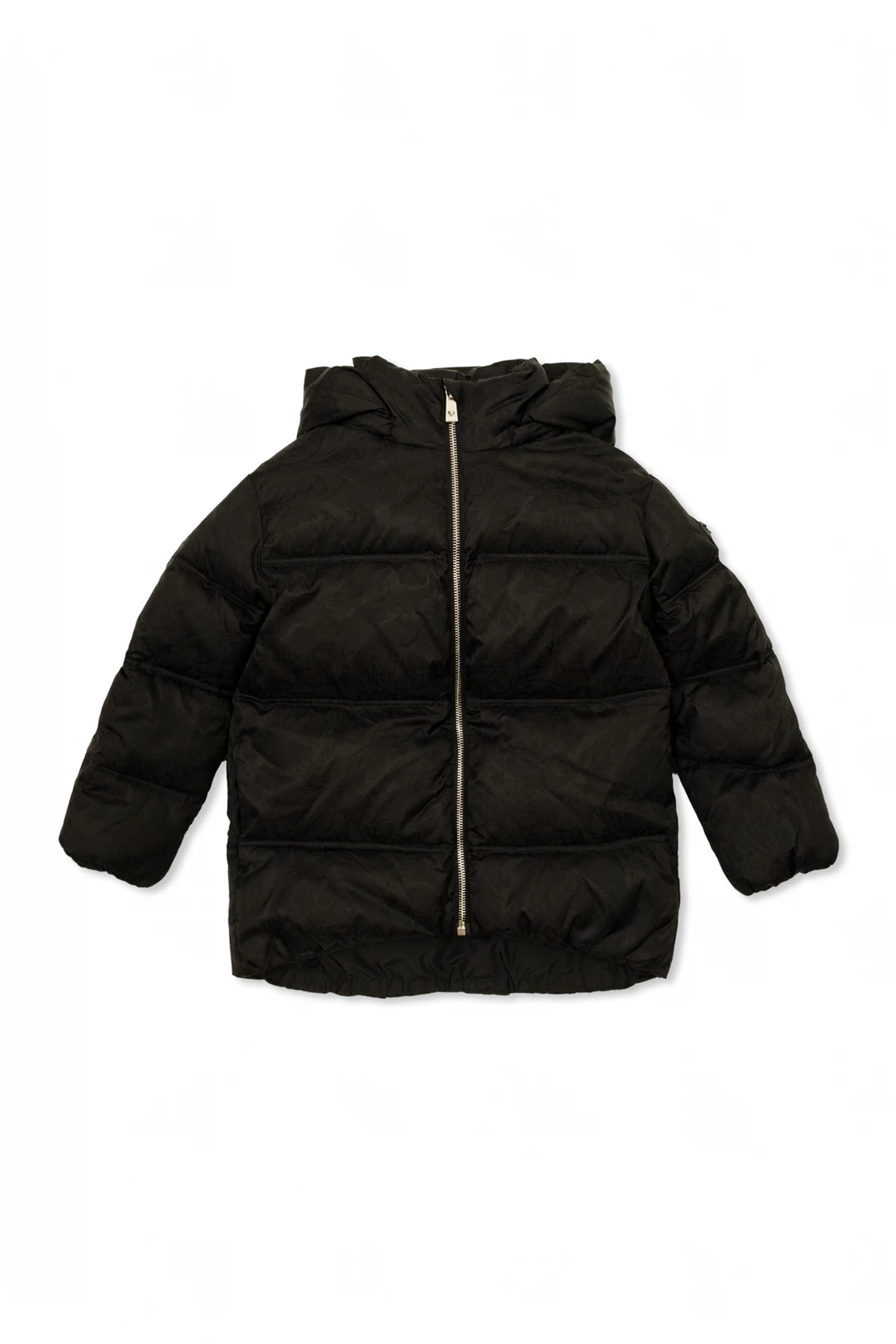 BLACK Versace Kids Jacket with Pattern