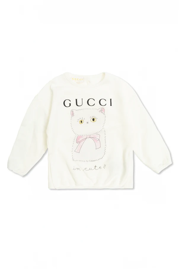 WHITE Sweatshirt with colorful print