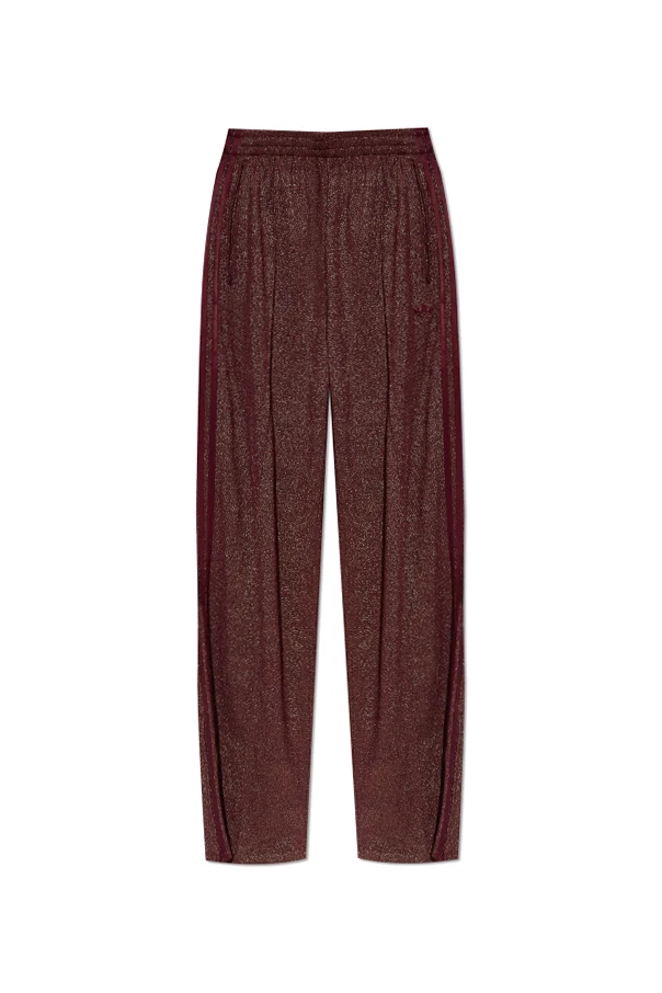 BURGUNDY Sweatpants with lurex thread