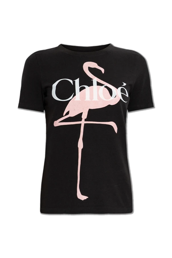 SCHWARZ T-Shirt mit Logo