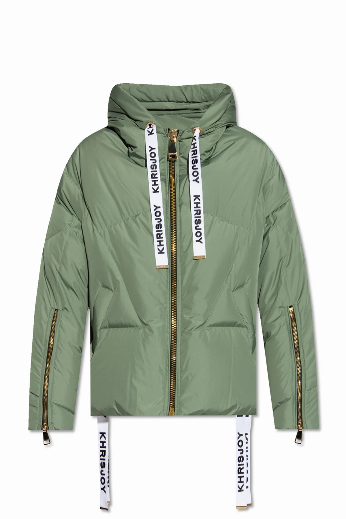 Hooded down jacket