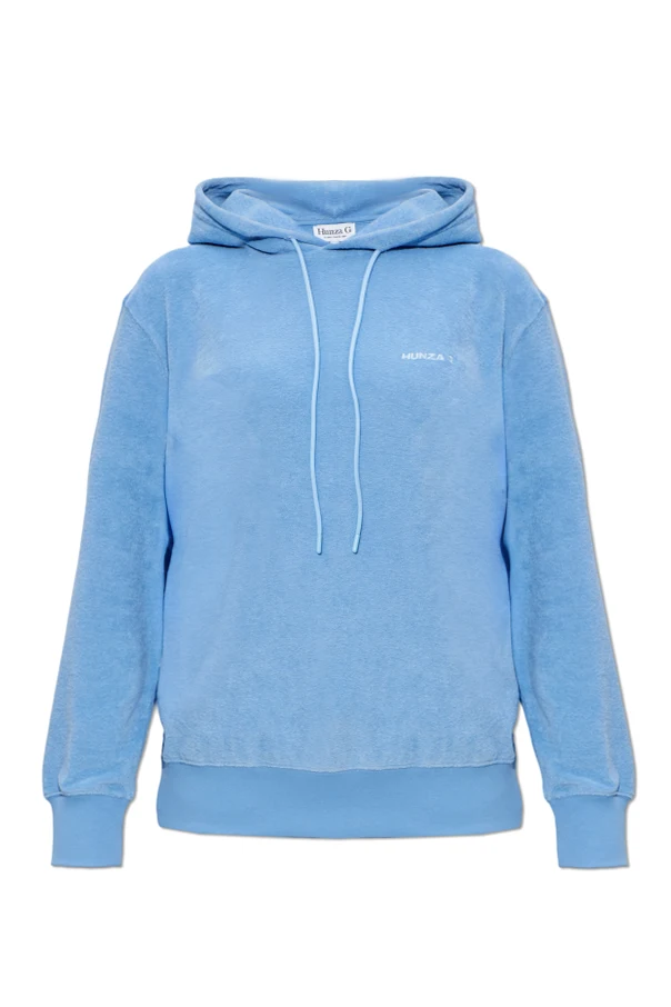 BLUE Cotton sweatshirt in ‘frotte’ fabric