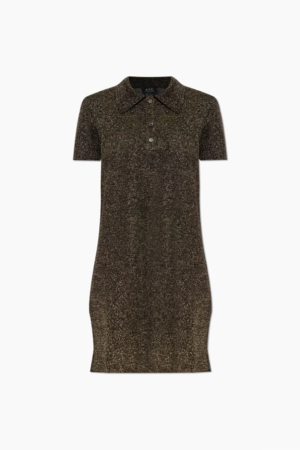 GOLD Kleid mit Lurex-Faden