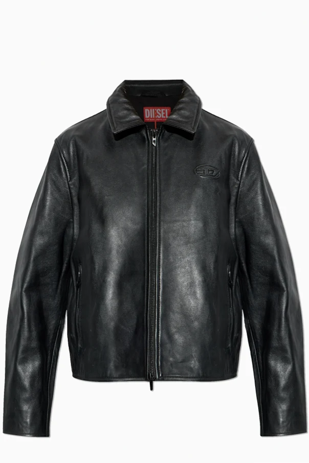 CZARNY Skórzana kurtka `L-AMAR-FEM-S2`