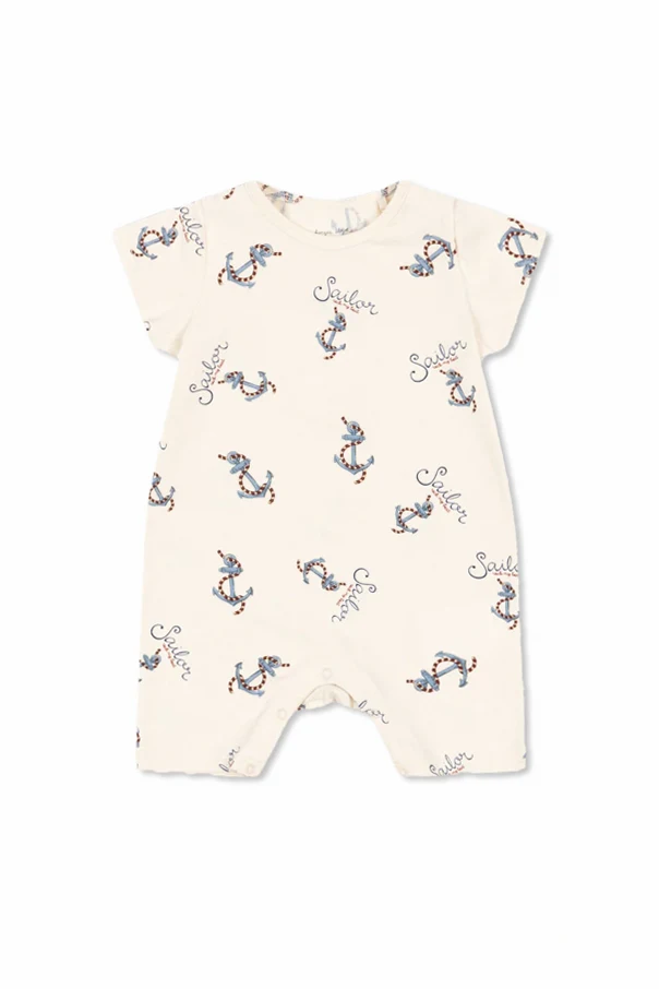 cream Bodysuit with print