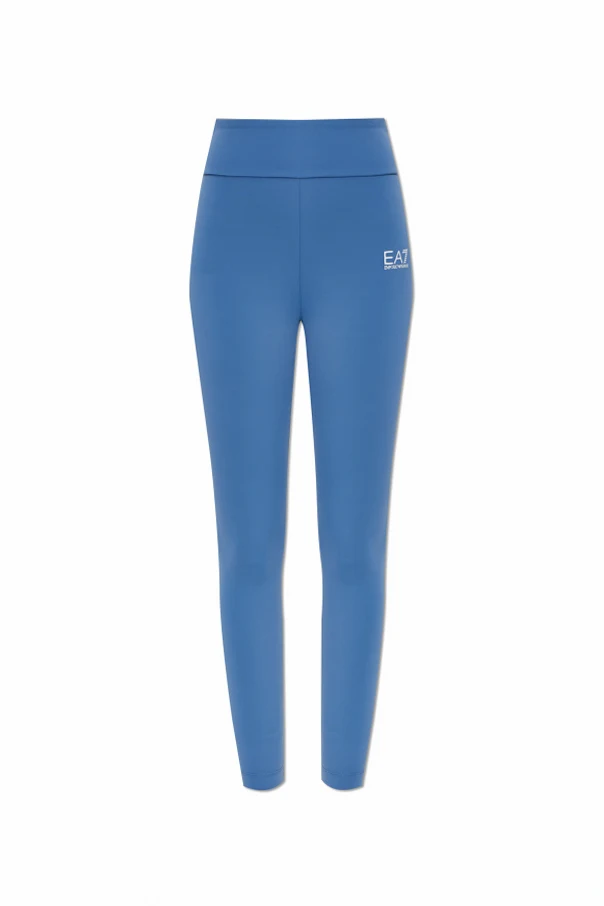 BLAU Trainingsleggings mit Logo