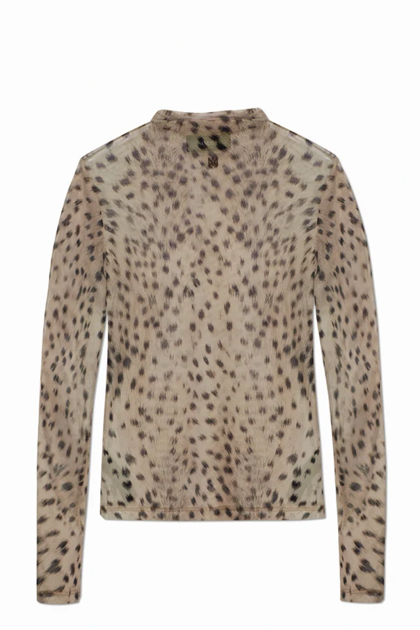 BEIGE Top mit tierischem Motiv