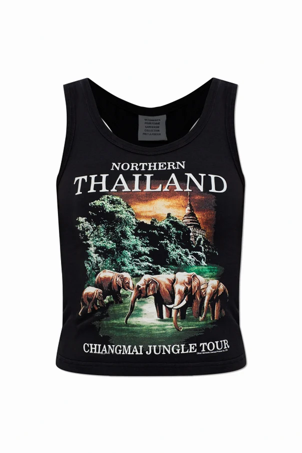 BLACK Top with print