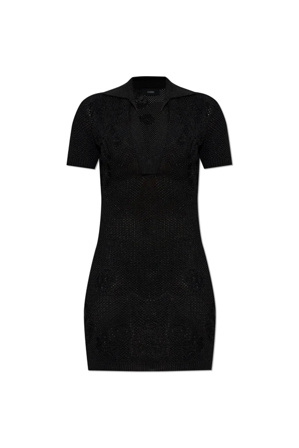 SCHWARZ Kleid mit Lurex-Faden