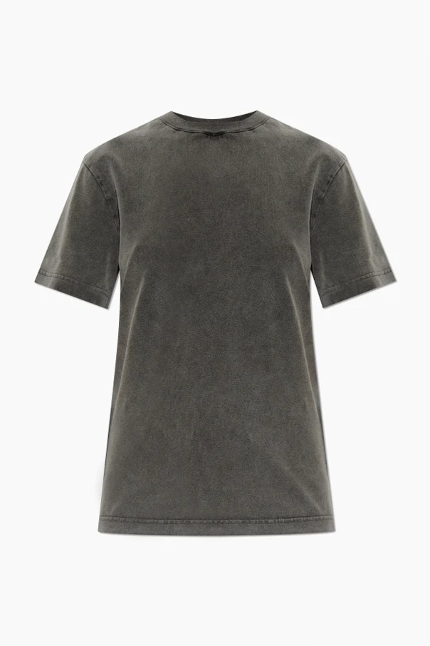 SZARY T-shirt z logo