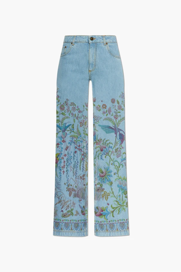 BLUE Flared leg jeans
