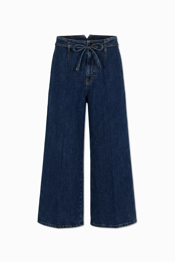 NAVY BLUE Wide-leg jeans