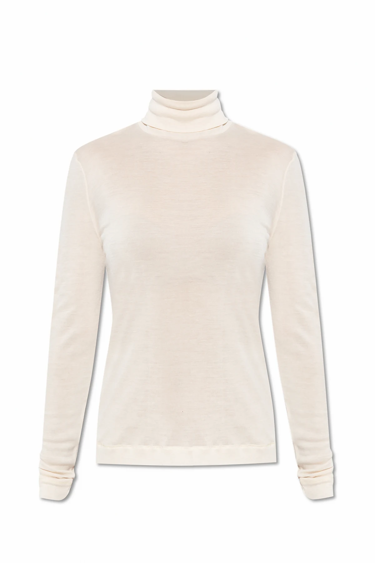 Seidener Rollkragenpullover