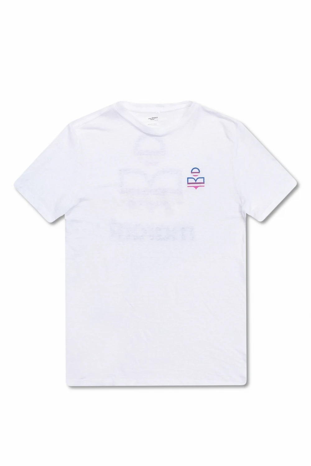 ‘Zewel’ linen T-shirt with logo