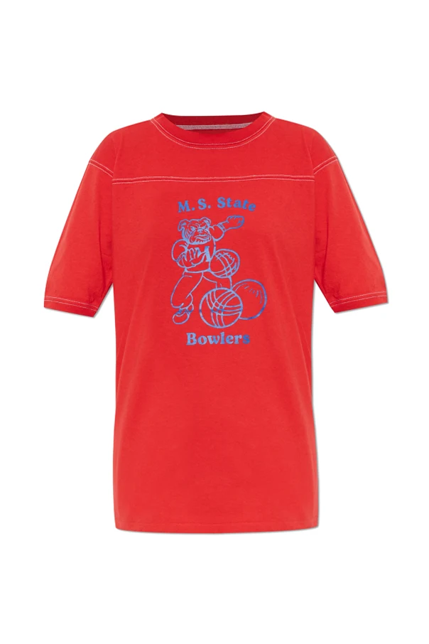 ROT T-Shirt mit Aufdruck