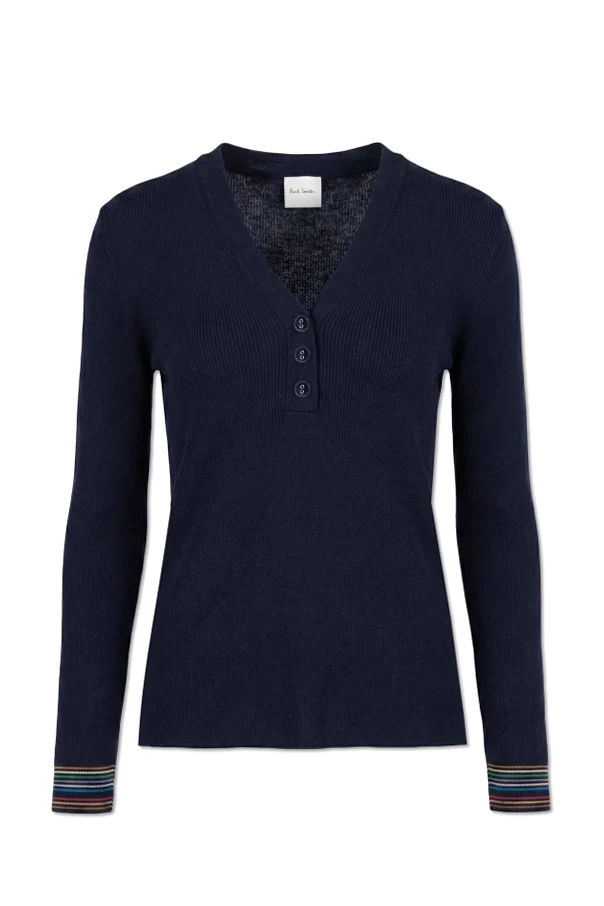 MARINEBLAU Strickjacke mit Knöpfen