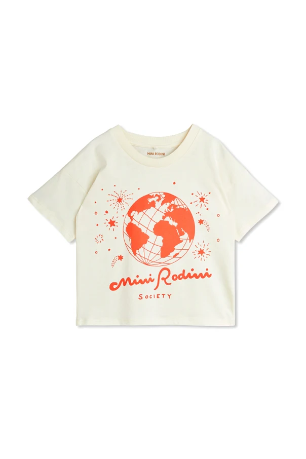 WHITE T-shirt with logo